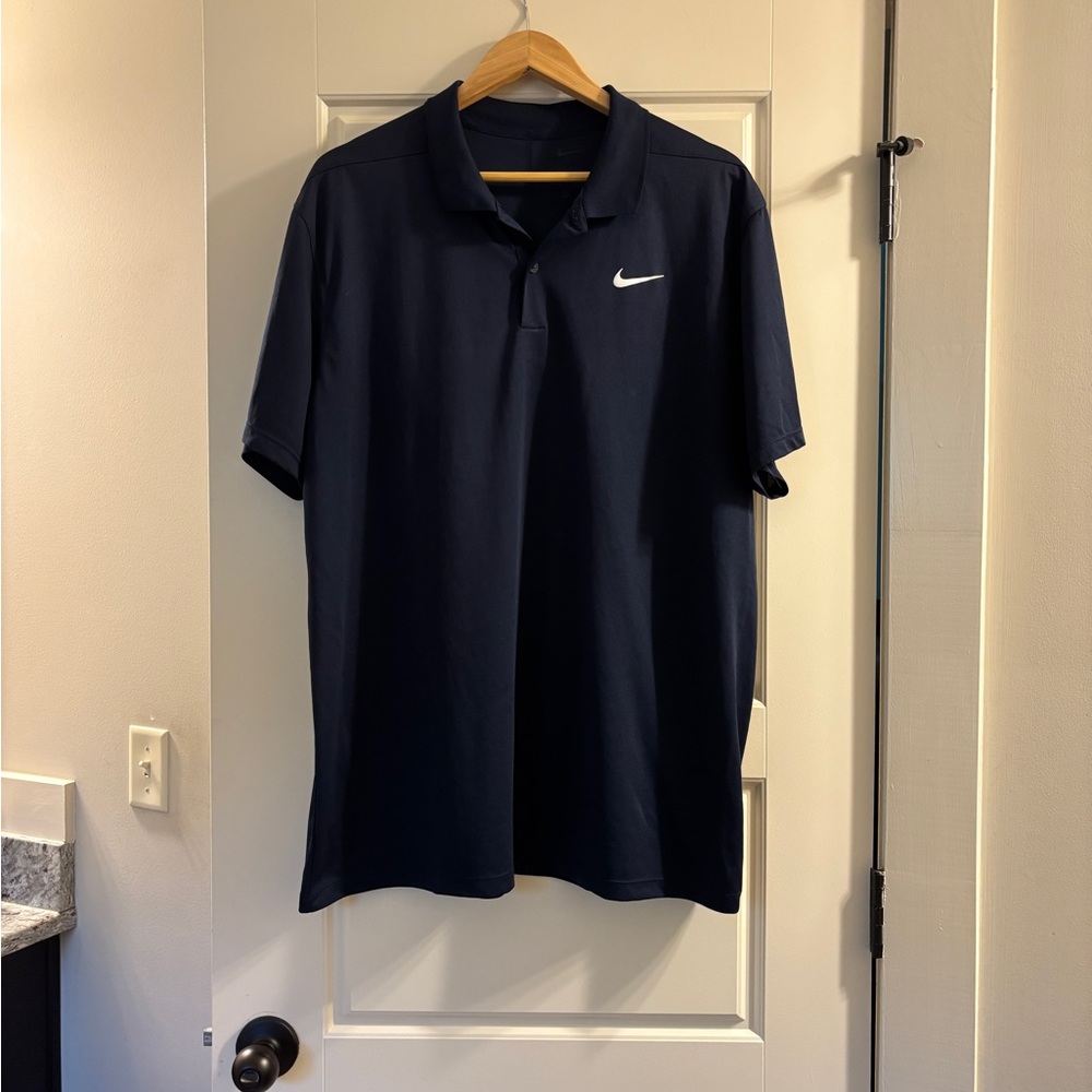 Nike Blue Polo Shirt Athletic Performance